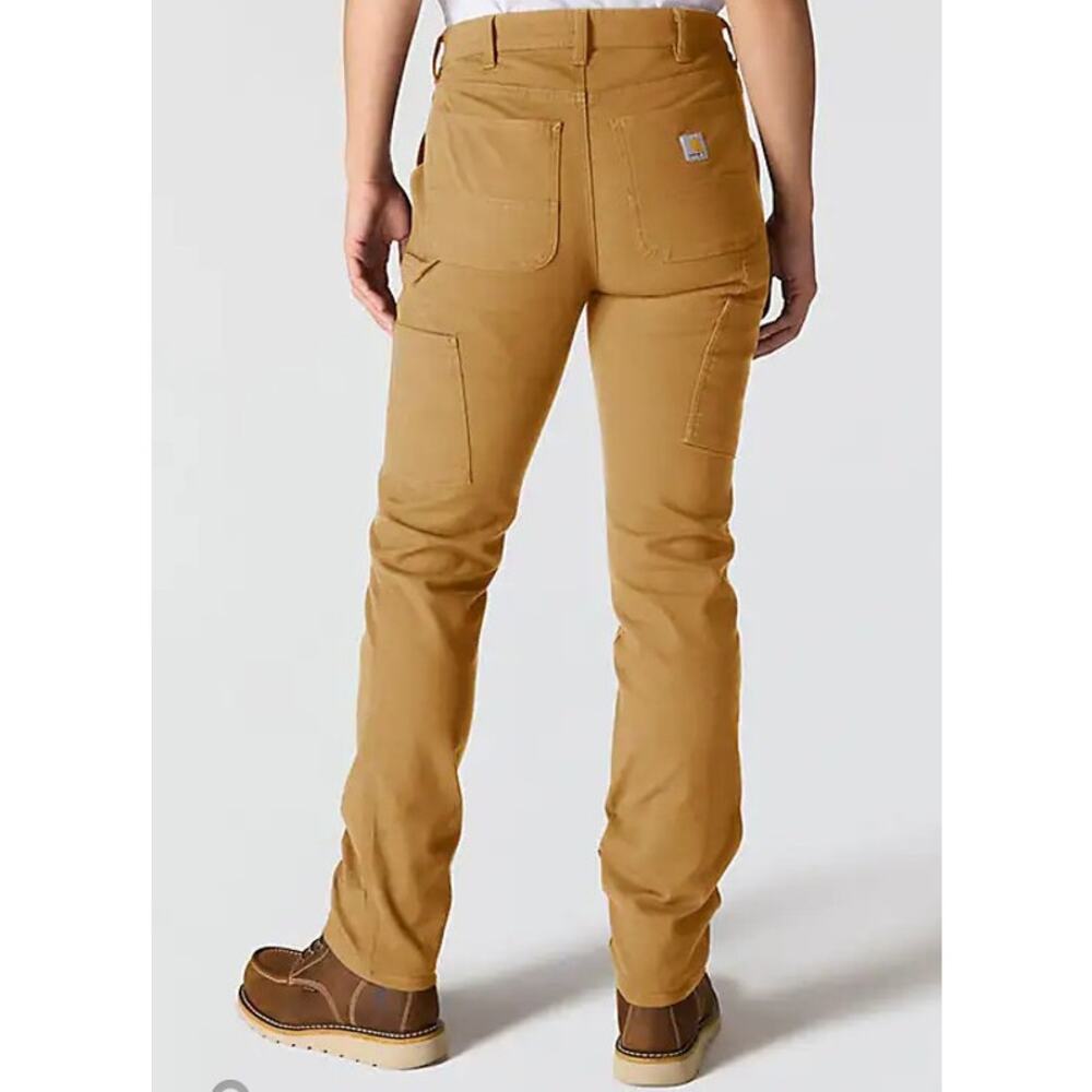 Carhartt Women's Essential Ashland Cargo Pant Brown Sz 10 Reg EUC - Picture 3 of 12
